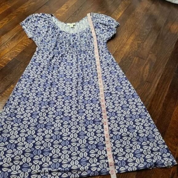 Vintage 90s Y2K Blue Butterfly Print Baby doll Mini Dress - Picture 13 of 14